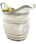1802 Antique George III Era Sterling Silver Cream Jug Silversmith Thomas Robins London Hallmarks