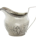 1807 Antique George III Era Large Decorative Sterling Silver Milk Jug Silversmith Edward Fernell London Hallmarks