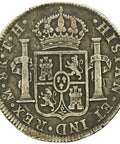 1807 TH Mexico Spain Charles IV silver 8 reales coin