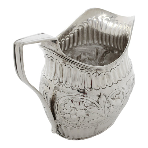 1809 Antique George III Era Sterling Silver Cream Jug Silversmiths John Hutson London Hallmarks