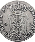 1810 AI 4 Reales Spain Coin Jose I Bonaparte Silver Madrid Mint