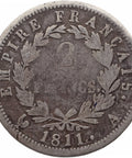 1811 A 2 Francs Napoleon I Coin France Silver Paris Mint