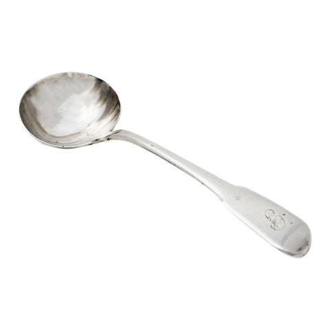 1811 Antique George III Era Sterling Silver Sauce Ladle Silversmith William Eley, William Fearn & William Chawner London Hallmarks