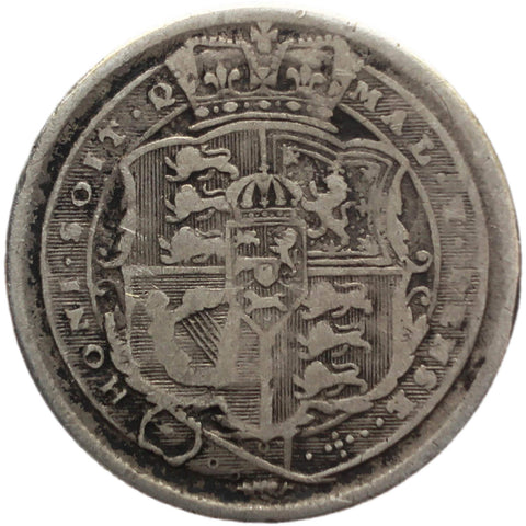 1816 Sixpence George III Great Britain Silver British Coin