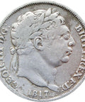 1817 6 Pence George III Great Britain Silver Coin