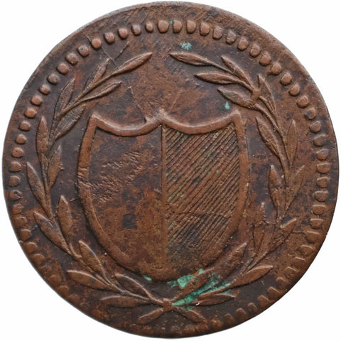 1819 1 Pfennig Free imperial city of Frankfurt Token Germany