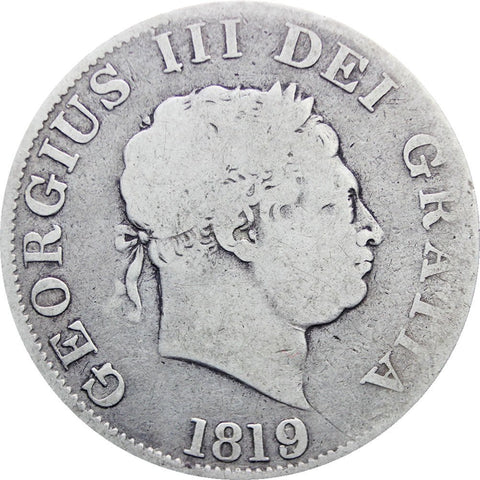1819 Half Crown George III Silver Coin United Kingdom