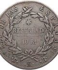 1821 SR 10 Reales Spain Coin Ferdinand VII Madrid Mint