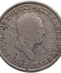 1822 IB 1 Zloty Polski Russian Polan Coin Aleksandr I
