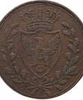 1826 1 Centesimo Kingdom of Piedmont - Sardinia Coin Charles Felix