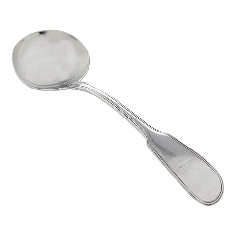 1826 Antique George IV Era Sterling Silver Sauce Ladle Silversmith William Chawner II London Hallmarks