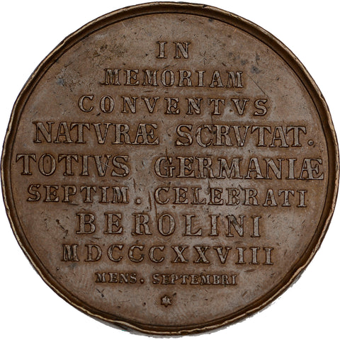 1828 German Society of Natural Scientists Meeting Medal Berlin