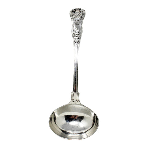 1831 Antique William IV Era Kings Pattern Sterling Silver Sauce Ladle Silversmith William Theobalds London Hallmarks