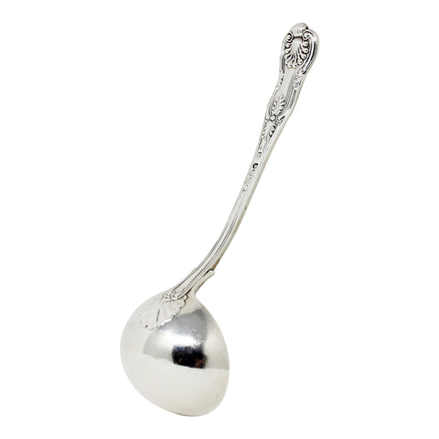 1831 Antique William IV Era Kings Pattern Sterling Silver Sauce Ladle Silversmith William Theobalds London Hallmarks