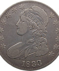 1833 Capped Bust Half Dollar 50 Cents USA Coin