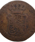 1838 3 Quartos Catalonia Isabella II Coin Spain