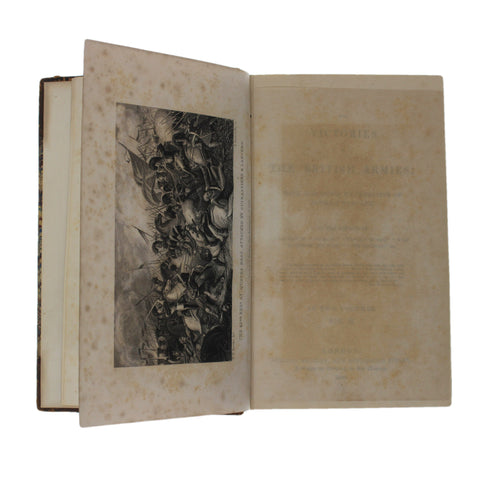 1839 Antique Book Victories Of The British Armies in 2 Vol Richard Bentley, London