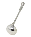 1842 Antique Victorian Era Kings Pattern Sterling Silver Sauce Ladle George William Adams London Hallmarks