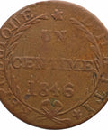 1846 1 Centime Haiti Coin