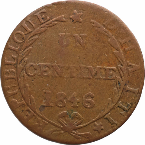 1846 1 Centime Haiti Coin