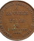 1848 French Second Republic Medal – City of Lille Flag Presented by the National Guard
