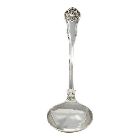 1849 Antique Victorian Era Kings Pattern Sterling Silver Sauce Ladle Silversmith H J Lias & Son (Henry John Lias & Henry John Lias) London Hallmarks