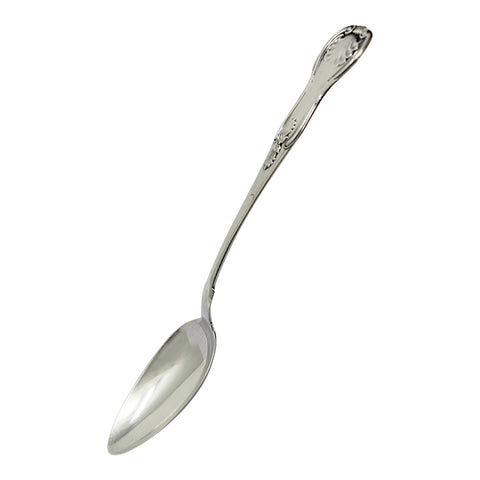 1850 Antique Victorian Era Kings Pattern Sterling Silver Set Six Tea Spoons Silversmith Samuel Weir Edinburgh Hallmarks