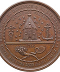 1855 France Medal - Société Libre d'Émulation du Commerce & de l'Industrie de la Seine - Inférieure