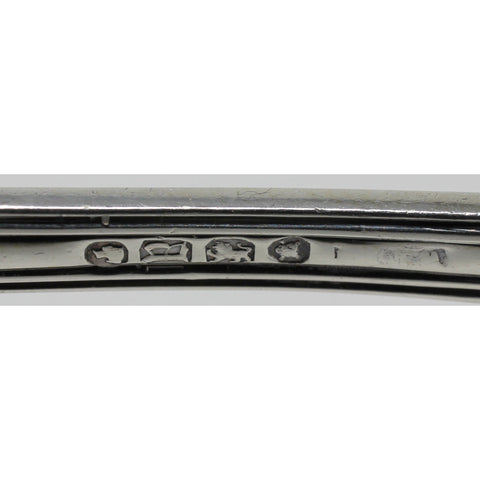 1856 Antique Victorian Era Kings Pattern Sterling Silver Sauce Ladle London Hallmarks