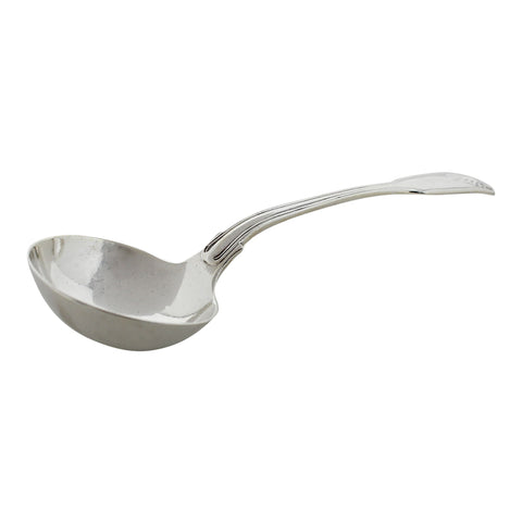 1856 Antique Victorian Era Kings Pattern Sterling Silver Sauce Ladle London Hallmarks