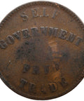 1857 ½ Penny Canadian Prince Edward Island Token