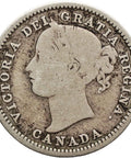 1858 10 Cents Victoria Canada Coin Silver