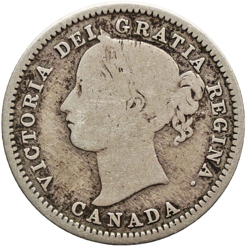 1858 10 Cents Victoria Canada Coin Silver