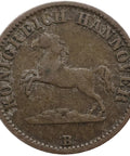 1858 ½ Groschen Kingdom of Hannover Coin Germany George V