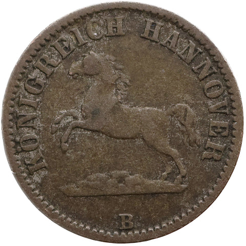 1858 ½ Groschen Kingdom of Hannover Coin Germany George V