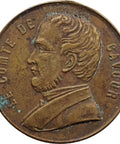 1861 Camille Benso, Count of Cavour Italy Commemorative Medal