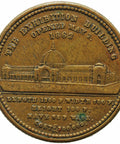 1862 Antique Medal London World’s Fair Exhibition Building Queen Victoria