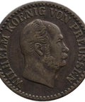1864 A 1 Silbergroschen Kingdom of Prussia Germany Coin William I Berlin Mint