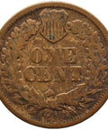 1865 One Cent United States Coin Indian Head