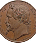 1870 Napoleon III Agricultural Society Medal - Mulhouse (Haut - Rhin)