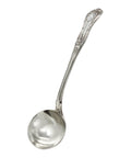 1872 Antique Victorian Era Kings Pattern Sterling Silver Sauce Ladle Silversmith George Aldwinckle London Hallmarks
