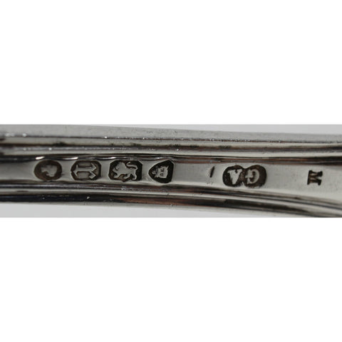 1872 Antique Victorian Era Kings Pattern Sterling Silver Sauce Ladle Silversmith George Aldwinckle London Hallmarks