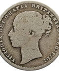 1875 Shilling Queen Victoria Coin Silver Great Britain