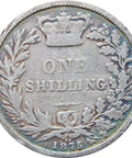 1875 Shilling Queen Victoria Great Britain Silver Coin