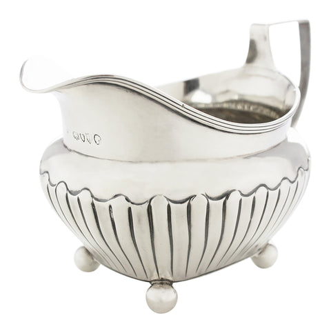 1877 Antique Victorian Era Sterling Silver Cream Jug London Hallmarks