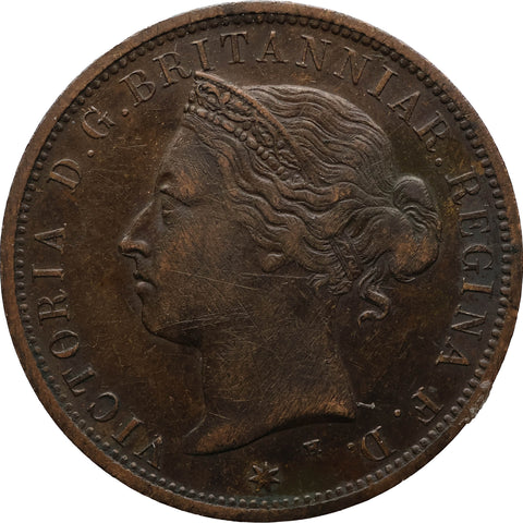 1877 H 1⁄12 Shilling Jersey Queen Victoria Coin