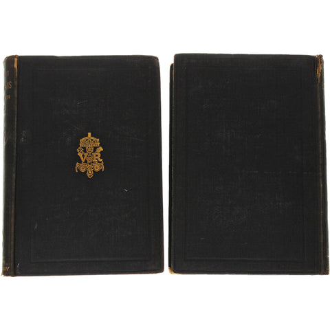 1878 Antique Book The Ancient Egyptians By Sir J. Gardnier Wilkinson in Two Volumes with illustrations.