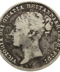 1879 Sixpence Victoria United Kingdom Coin Silver