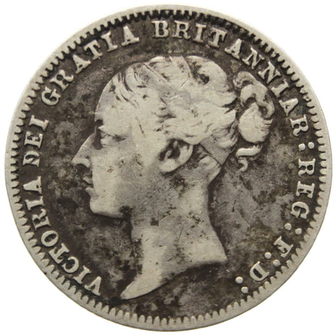 1879 Sixpence Victoria United Kingdom Coin Silver
