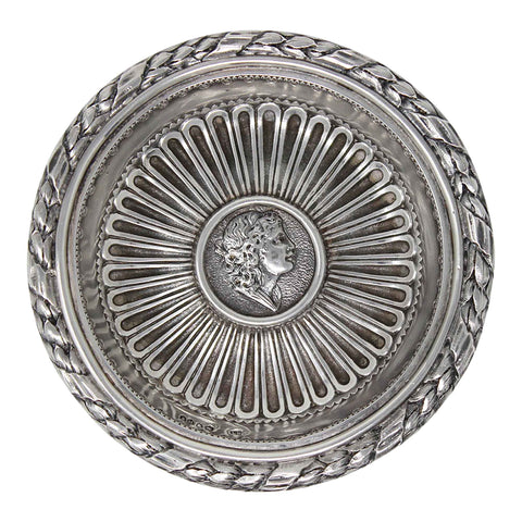 1883 Antique Victorian Era Sterling Silver Decorative Dish Silversmiths Louis Dee London Hallmarks